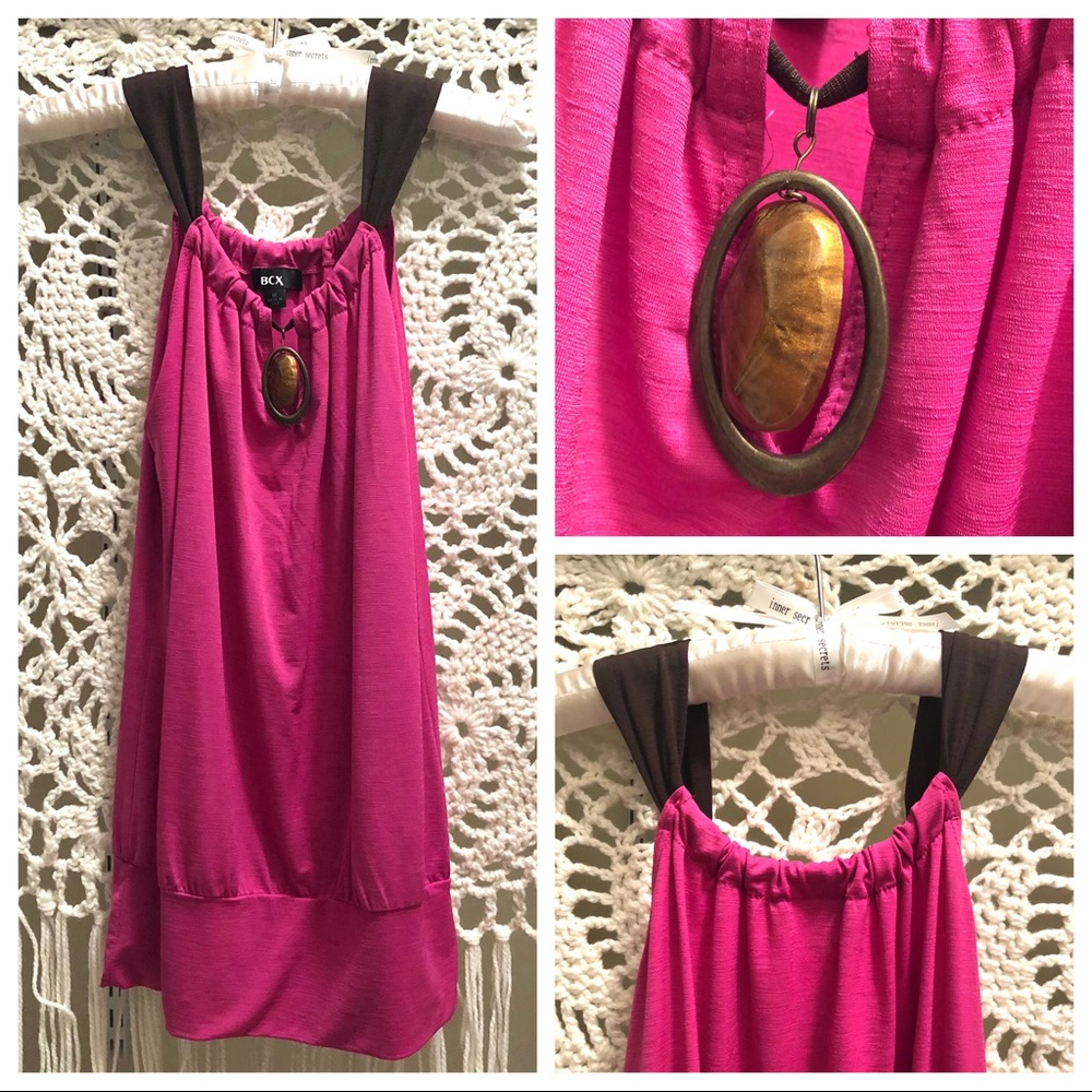 BCX Hot Pink Tank Top
